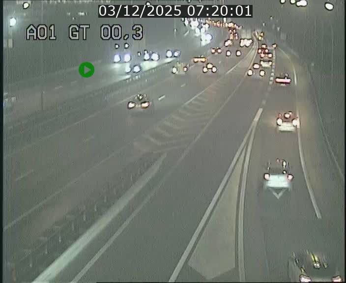 Traffic live webcam Luxembourg Croix de Gasperich - A1 direction Kirchberg - BK 0.3