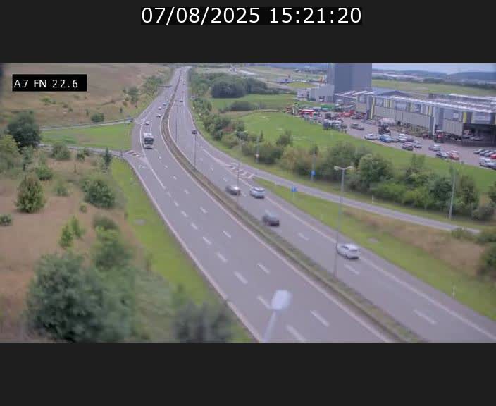Caméra trafic Luxembourg - A7, Colmar-berg direction Mersch
