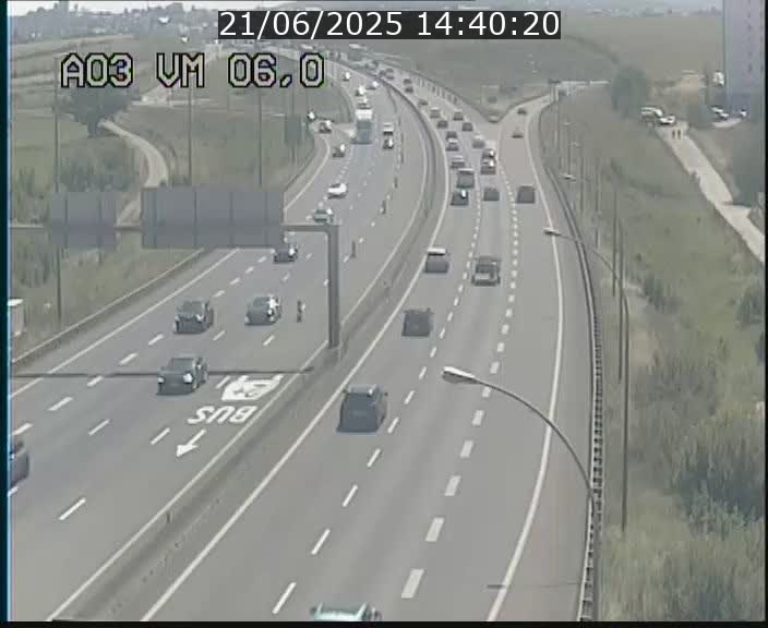 Traffic live webcam Luxembourg Aire de Berchem - A3 - BK 6 - direction France