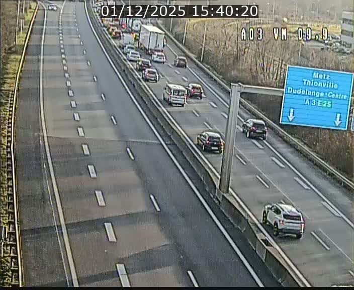 Webcam Autoroute à la Croix de Bettembourg - A3 - BK 9.9 - direction France