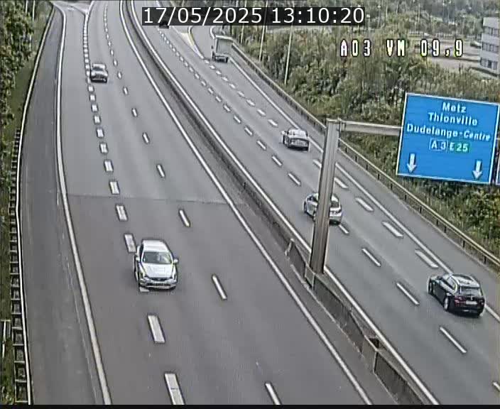 Webcam Autoroute à la Croix de Bettembourg - A3 - BK 9.9 - direction France