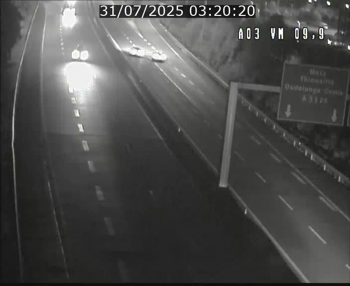 Webcam Autoroute à la Croix de Bettembourg - A3 - BK 9.9 - direction France