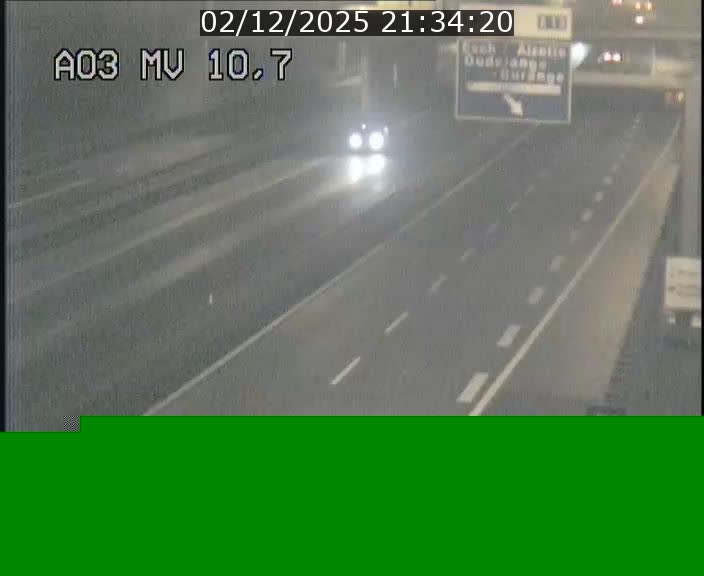 Traffic live webcam Luxembourg Croix de Bettembourg - A3 - BK 10.7 - direction France