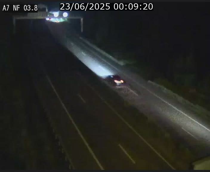 Webcam autoroute A7 au Luxembourg à la sortie du Tunnel Stafelter vers le Nord