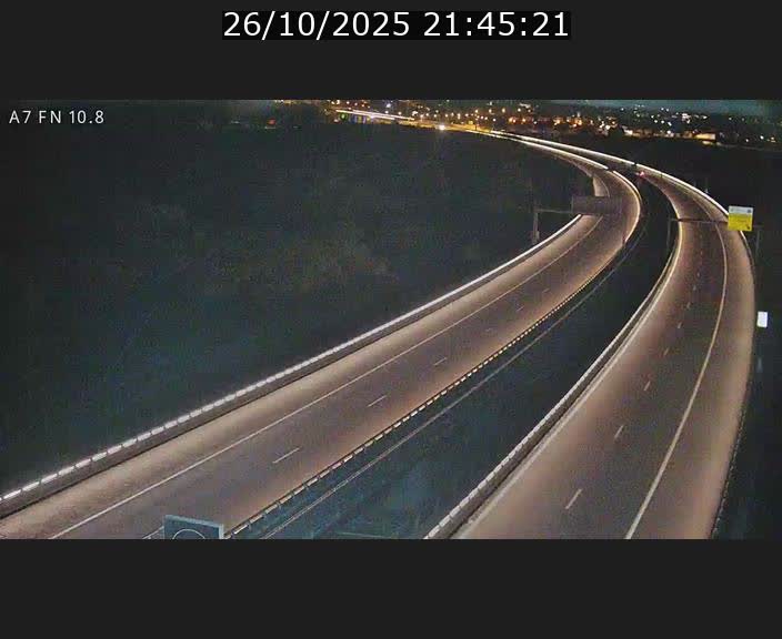 Caméra trafic Luxembourg - A7, Tunnel Gousselerbierg, sortie sud, direction rond-point Lorentzweiler (BK 10.8)