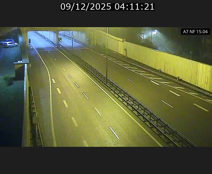 Caméra trafic Luxembourg - A7, Tunnel Mersch, entrée sud, direction Ettelbruck