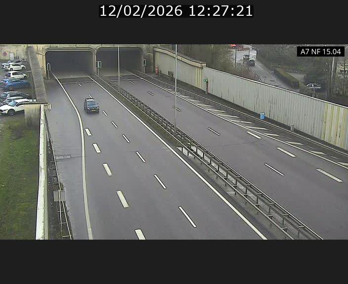 Caméra trafic Luxembourg - A7, Tunnel Mersch, entrée sud, direction Ettelbruck