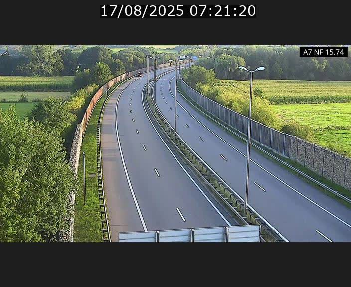 Caméra trafic Luxembourg - A7, Tunnel Mersch, entrée nord, direction Lorentzweiler