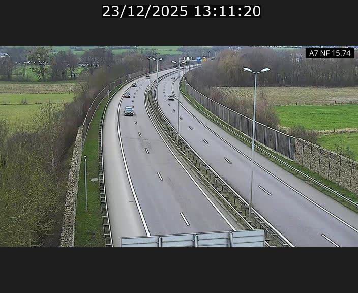 Caméra trafic Luxembourg - A7, Tunnel Mersch, entrée nord, direction Lorentzweiler