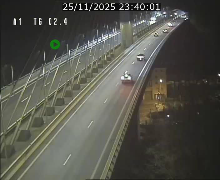 Traffic live webcam Luxembourg Sandweiler - A1 direction Luxembourg-ville - BK 2.4