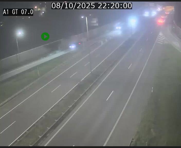 Traffic live webcam Luxembourg Cents - A1 direction Kirchberg - BK 7