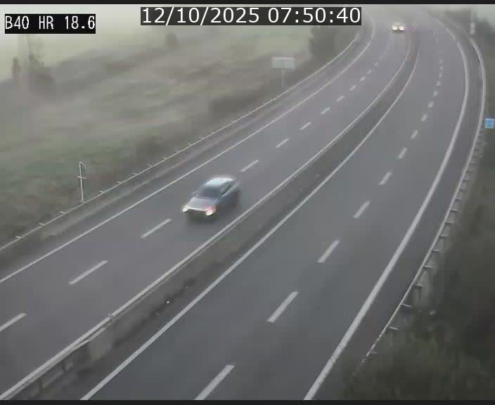 Webcam sur la route de liaison entre Micheville et Esch-Belval à la frontière entre le Luxembourg et la France. Vue orientée vers la Lorraine.