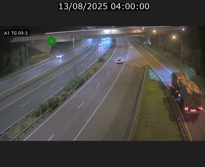 Traffic live webcam Luxembourg Jonction Grünewald - A1 direction Luxembourg-ville - BK 9.5