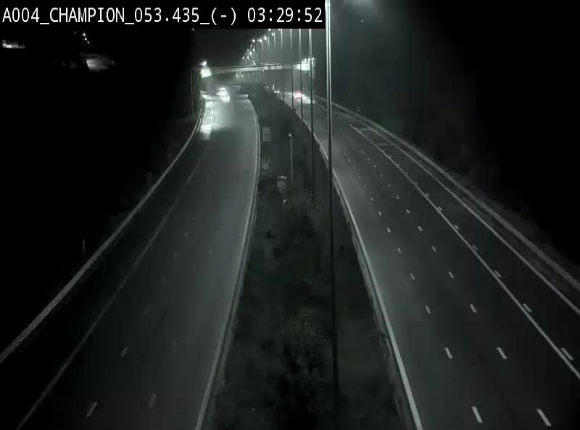 Webcam E411 à Champion, à proximité de Namur. Vue orientée vers Bruxelles