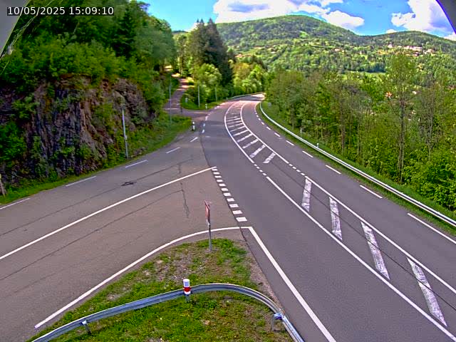Caméra autoroute France - N66, col du Bussang direction Remiremont