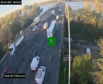 Webcam sur le périphérique de Bordeaux à l'est de la ville. Caméra située sur le Pont Mitterand sur la N230