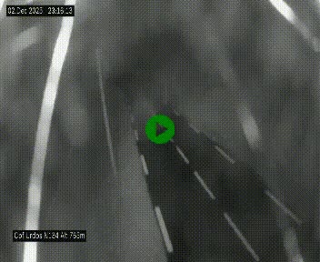 Webcam dans les Pyrénées Atlantique au niveau du col d'Urdos et du fort du Pourtalet sur la N134, en direction du Col et du tunnel du Somport, à 765 mètres d'altitude