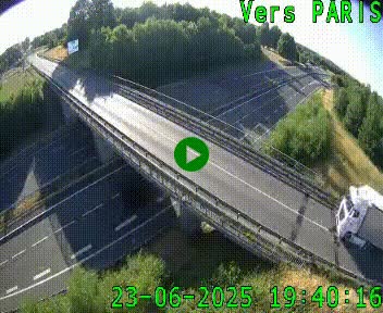 Clone of Caméra routière sur l'autoroute A20 au nord de Limoges, à la jonction avec la N520. Vue orientée vers Paris
