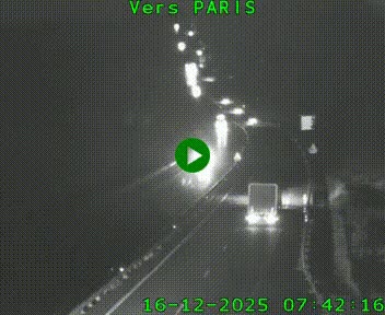 Caméra routière sur l'autoroute A20 à Bessines-sur-Gartempe. Vue orientée vers Paris