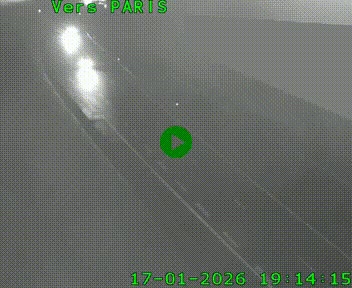 Caméra routière sur l'autoroute A20 à Saint-Pardoux-l'Ortigier, à la jonction avec l'A89. Vue orientée vers Paris