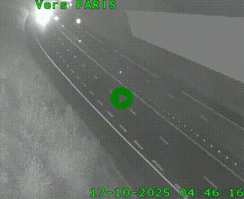 Caméra routière sur l'autoroute A20 à Saint-Pardoux-l'Ortigier, à la jonction avec l'A89. Vue orientée vers Paris