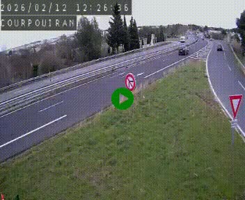 Caméra routière France - N109, Courpouiran - La plaine, en direction de Clermont l'Hérault, à la sortie de Montpellier