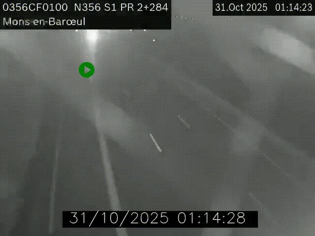 Webcam à l'entrée de Lille en direction du périphérique, à proximité de Mons-en-Baroeul sur la N356
