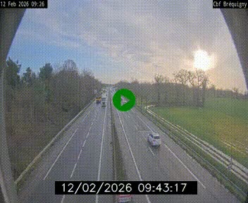 Webcam sur le périphérique de Rennes (N136) à hauteur du quartier Bréquigny, au sud de la ville