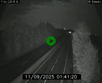 Webcam sur le périphérique de Nantes (N844) après la Porte de Bouguenais, à l'ouest de la ville