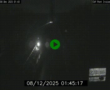 Webcam sur la N165 après le Pont de l'Iroise, à l'entrée de Brest