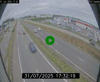 Webcam sur la N165 à hauteur de Caudan, dans le Morbihan.
