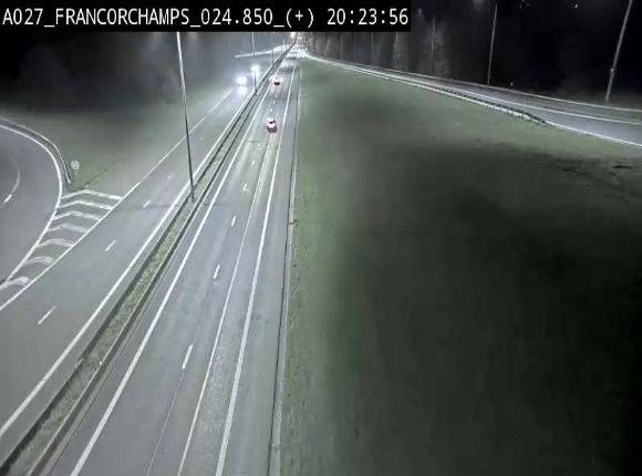 Caméra autoroutière à proximité du circuit de Spa-Francorchamps à Stavelot sur l'A27/E42