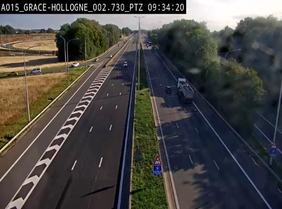 Caméra trafic Belgique - Grâce-Hollogne - E42, jonction avec A604, direction Loncin/Aéroport de Liège -  BK 3.2