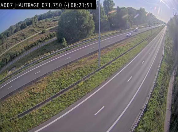 Webcam autoroute Belgique - Hautrage - E19 - BK 71.7