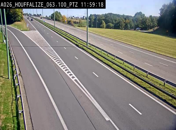 Caméra autoroute Belgique - Houffalize, E25 direction Liège