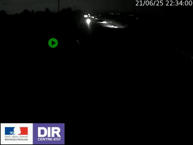 Webcam sur le contournement de Valence, sur la Nationale 7, à la jonction avec la N532, caméra orientée vers Grenoble