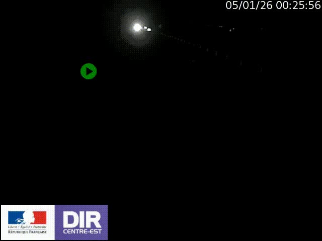 Webcam sur le contournement de Valence, sur la Nationale 7, à la jonction avec la N532, caméra orientée vers Grenoble