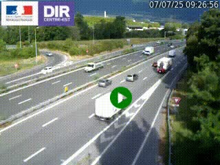 Webcam sur la Nationale 201 à hauteur de la sortie Chambéry-Nord, avant à la jonction entre l'A41 et l'A43, en direction de Lyon