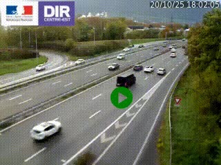 Webcam sur la Nationale 201 à hauteur de la sortie Chambéry-Nord, avant à la jonction entre l'A41 et l'A43, en direction de Lyon