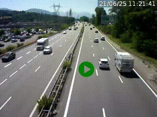 Caméra routière à hauteur des centres commerciaux et de la sortie 14 en direction d'Albertville