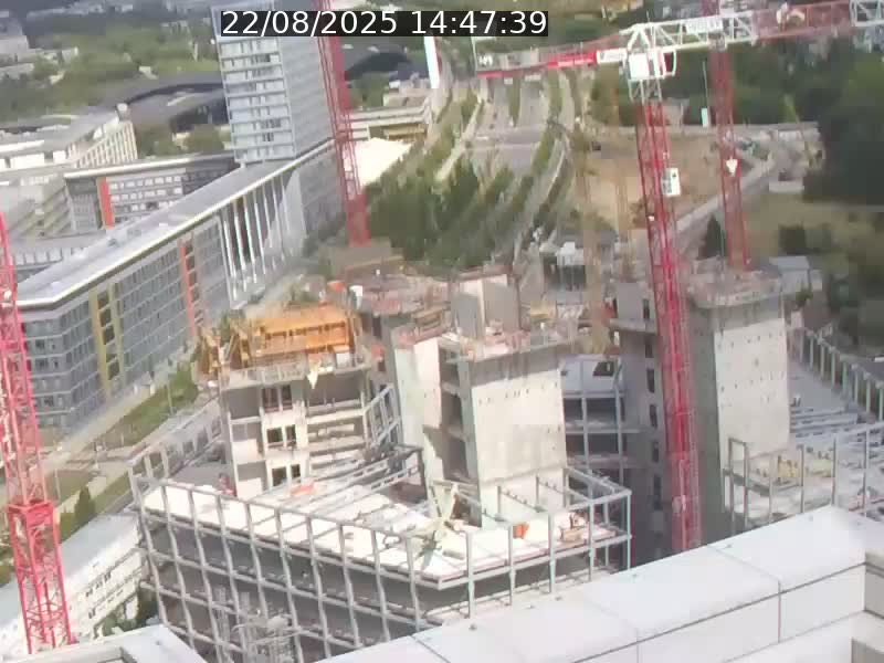 Webcam sur l'avenue John Fitzgerald Kennedy (N51) avec vue orientée vers le Findel