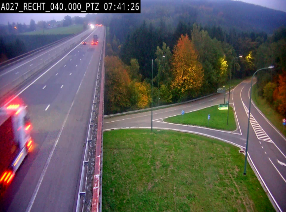 Webcam sur A27/E42 après Malmedy. Vue orientée vers l'Allemagne
