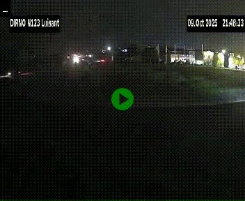 Webcam en périphérie de Chartres sur la N123, à hauteur de Luisant. Vue orientée vers Chartres