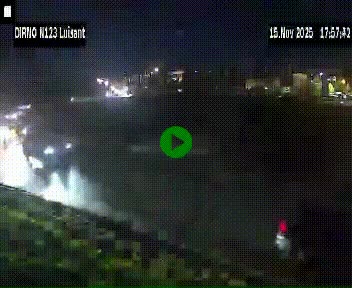 Webcam en périphérie de Chartres sur la N123, à hauteur de Luisant. Vue orientée vers Chartres