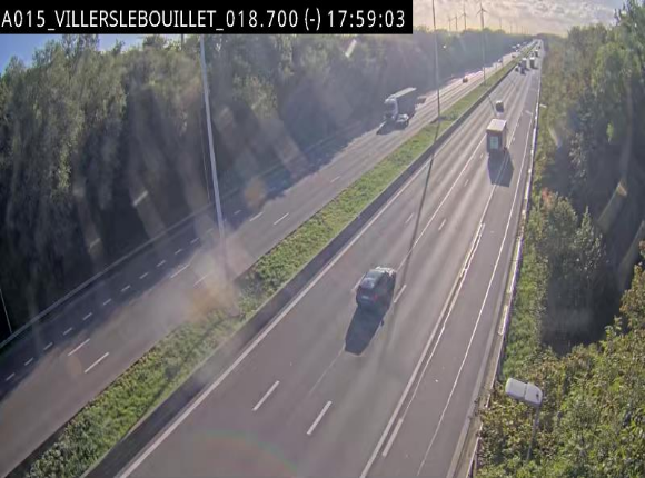 Webcam autoroute Belgique - Villers-le-Bouillet - E42 direction Liège - BK 18.7
