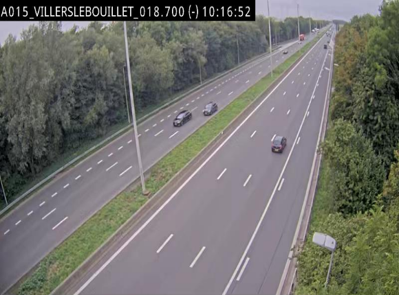Webcam autoroute Belgique - Villers-le-Bouillet - E42 direction Liège - BK 18.7