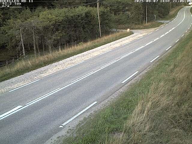 Webcam à 424 mètres d'altitude dans la Tranchée de Docelles dans les Vosges, à proximité d'Epinal sur la route de Gerardmer (D11)