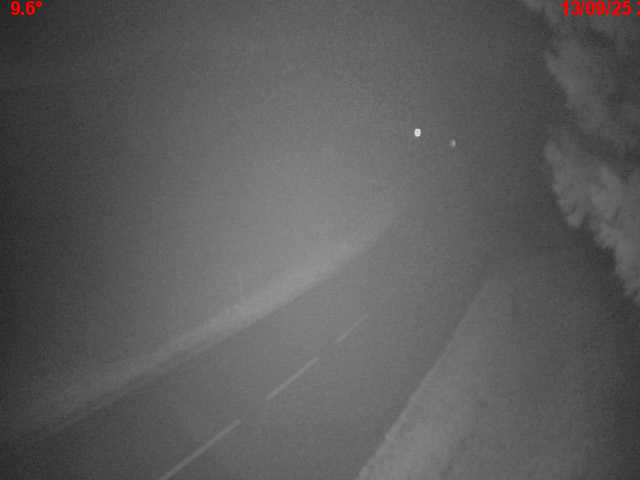 Webcam en haut du col du Ballon d'Alsace sur la D465 à 1075 mètres d'altitude dans les Vosges
