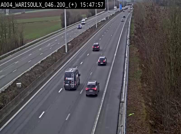 Webcam autoroute Belgique - Warissoulx - E411 - BK 46.2