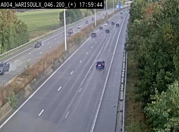 Webcam autoroute Belgique - Warissoulx - E411 - BK 46.2